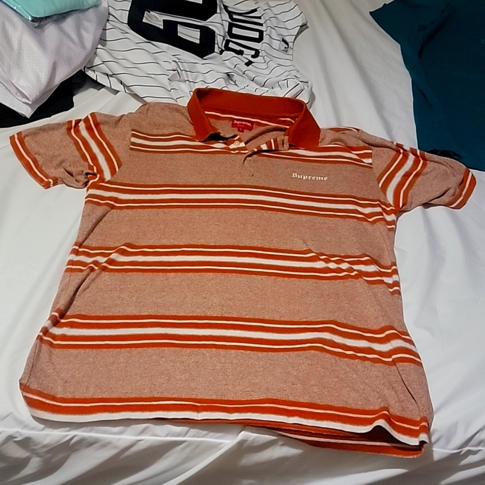 Supreme Heather Stripe polo